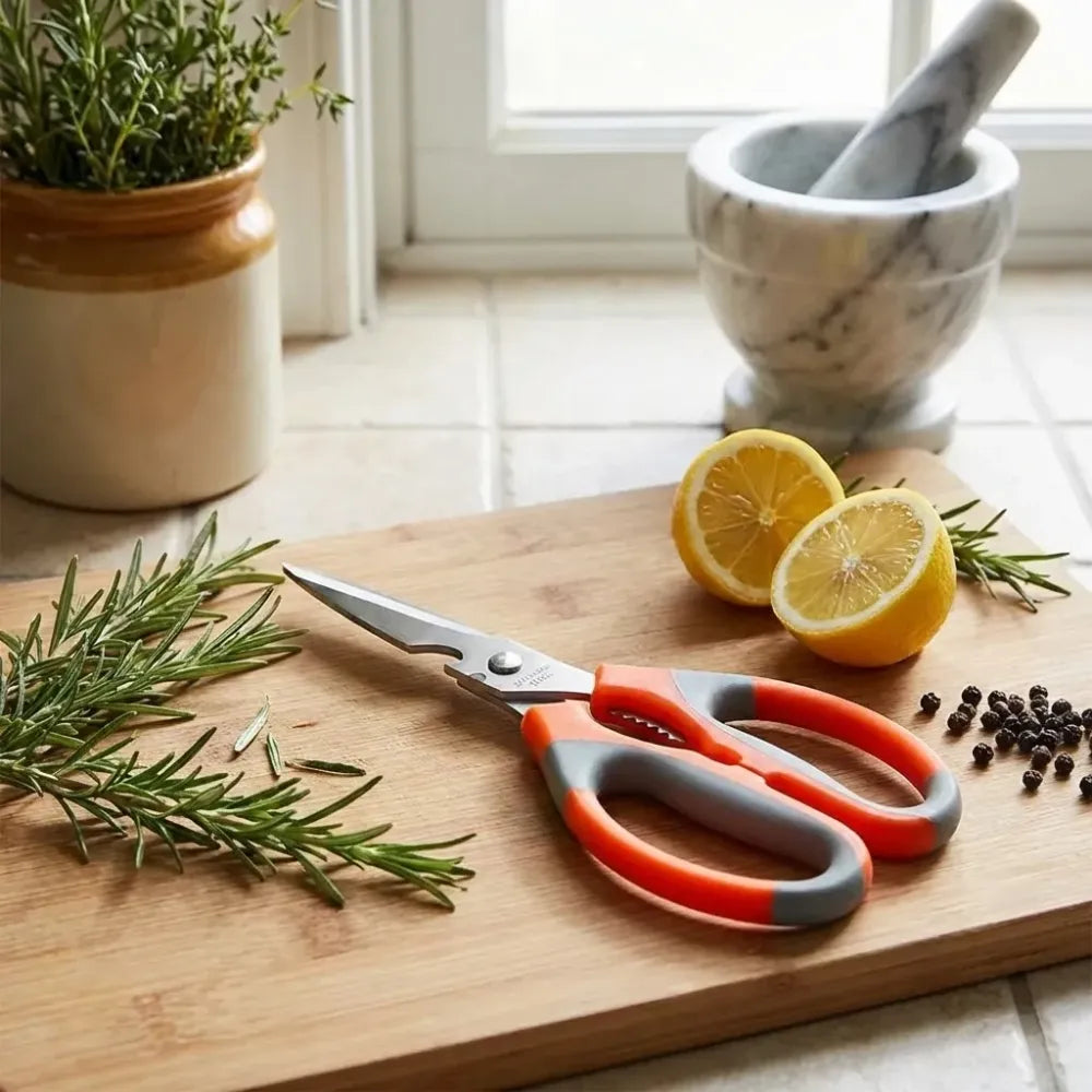 Multipurpose stainless steel scissors - home & kitchen