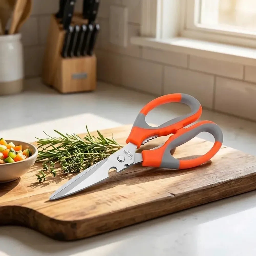 Multipurpose stainless steel scissors - home & kitchen