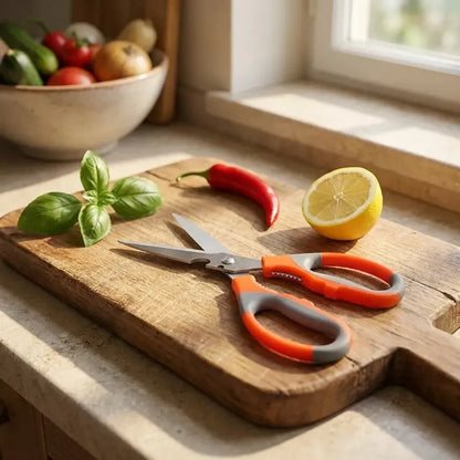 Multipurpose stainless steel scissors - home & kitchen