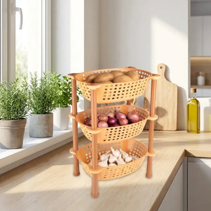 Multipurpose storage basket – 3 pcs - home & kitchen