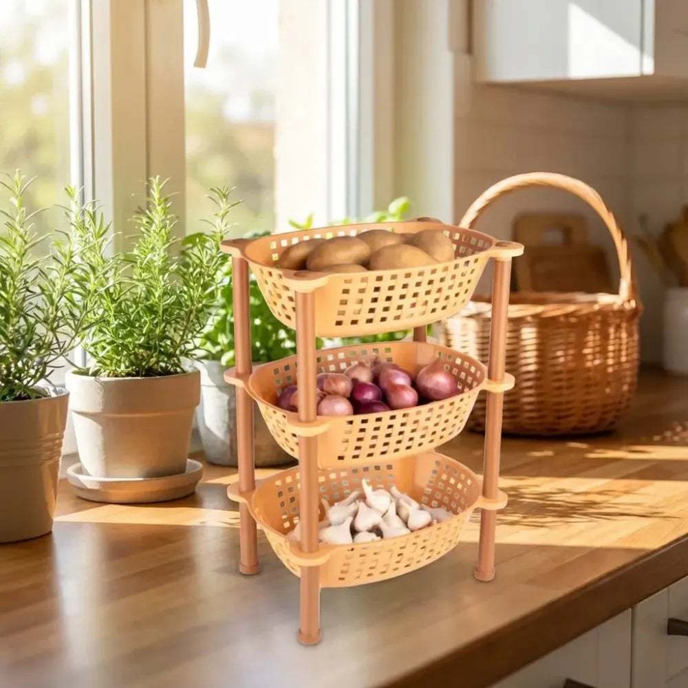 Multipurpose storage basket – 3 pcs - home & kitchen