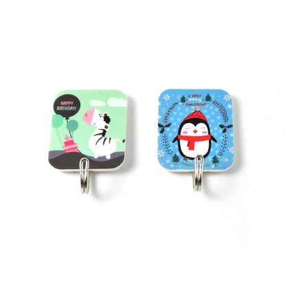 Multipurpose strong cartoon hook self-adhesive hooks (2 pc set) - home & kitchen
