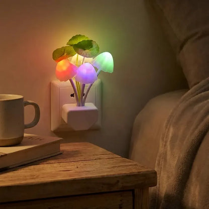 Mushroom lamp automatic sensor light multi-color changing best night avatar led bulbs