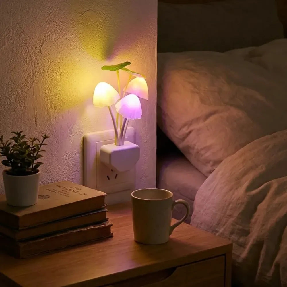Mushroom lamp automatic sensor light multi-color changing best night avatar led bulbs
