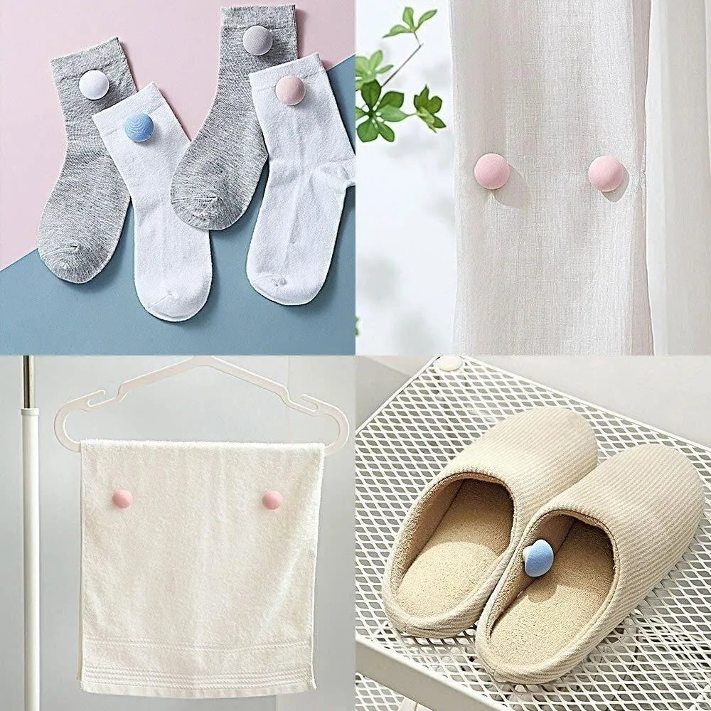 Mushroom shape quilt bedsheet fixing clips (pack fo 6)
