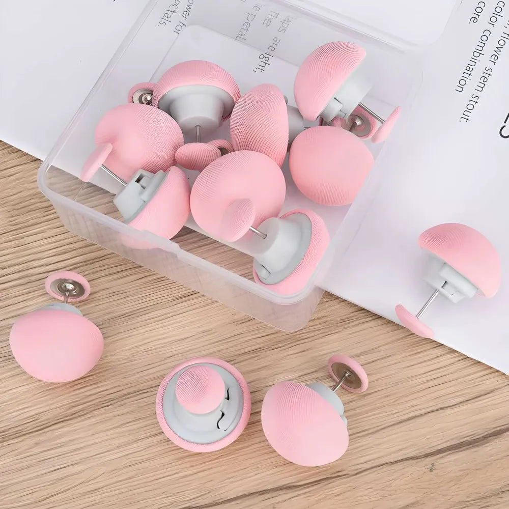 Mushroom shape quilt bedsheet fixing clips (pack fo 6)
