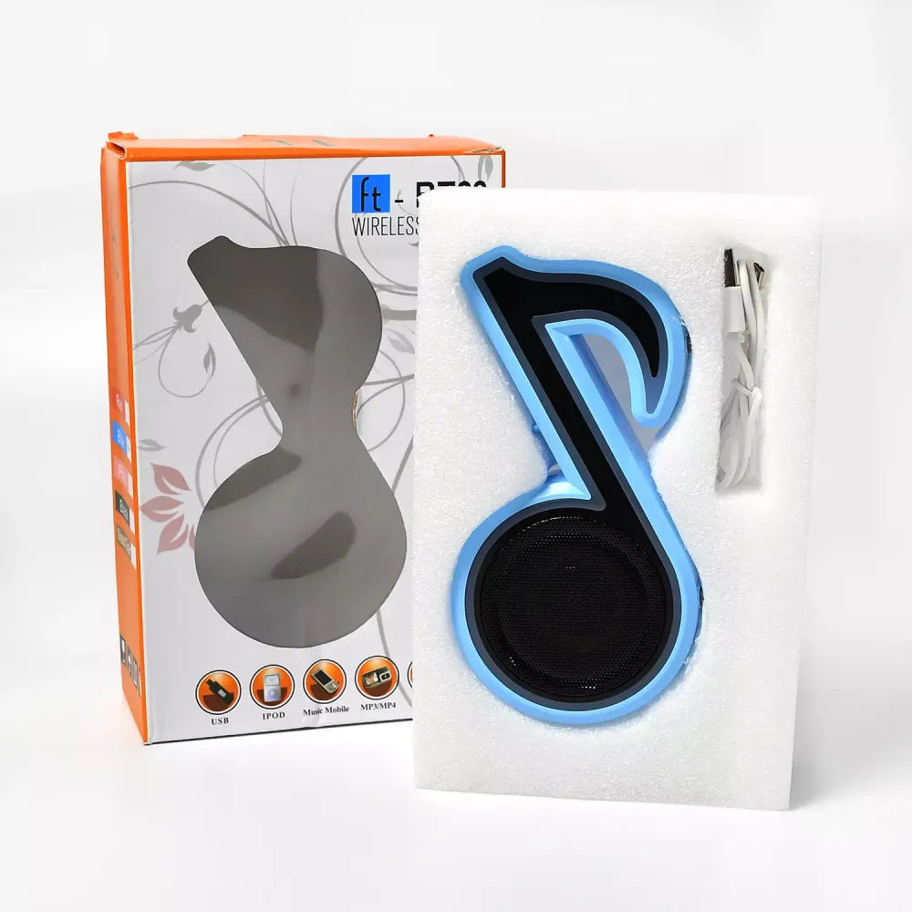Music note bluetooth speaker
