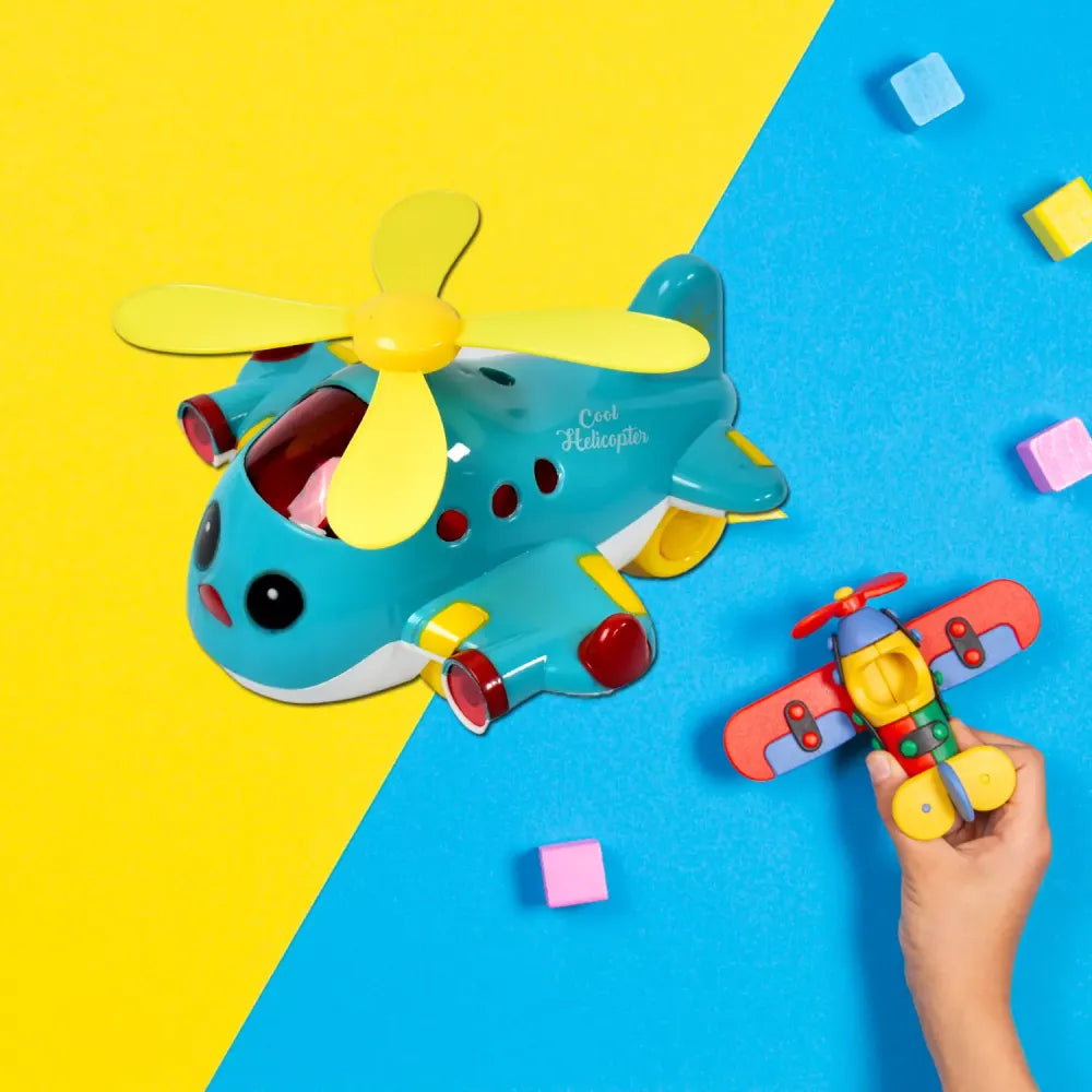 Musical crawling airplane toy - toys