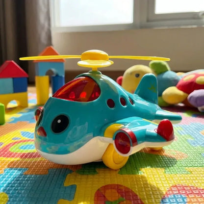 Musical crawling airplane toy - toys