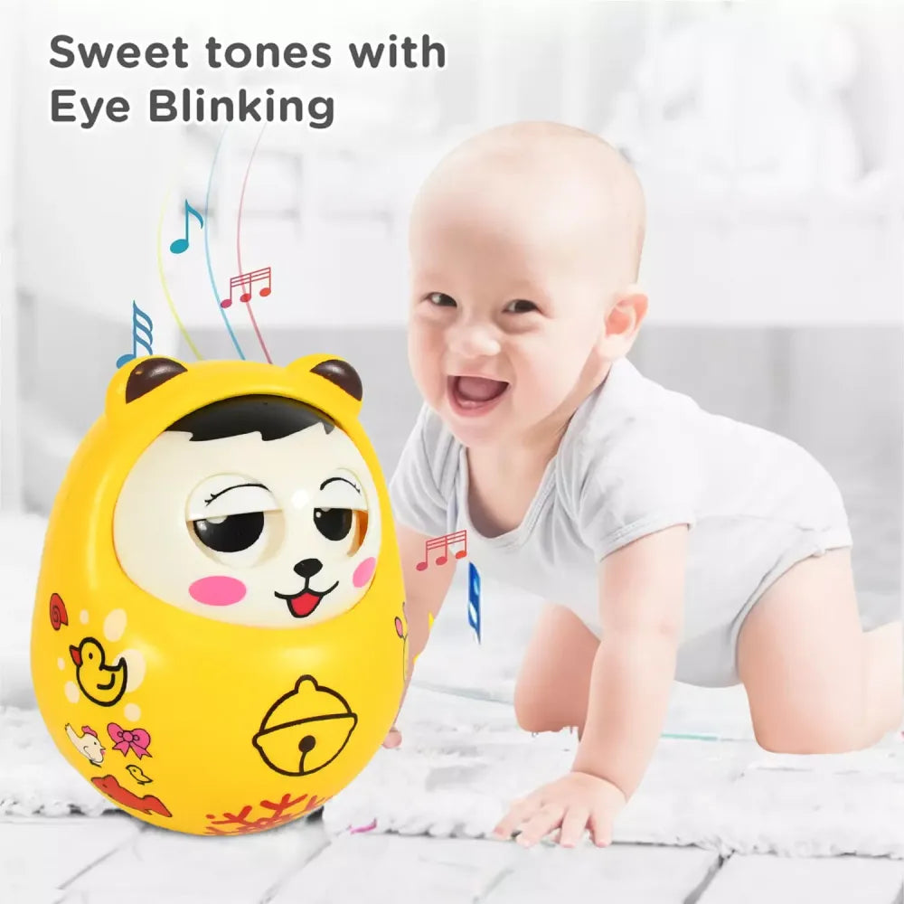 Musical wobble baby toy