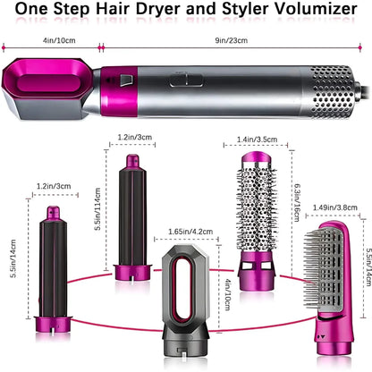 Muti-functional 5 in 1 hair styling tool