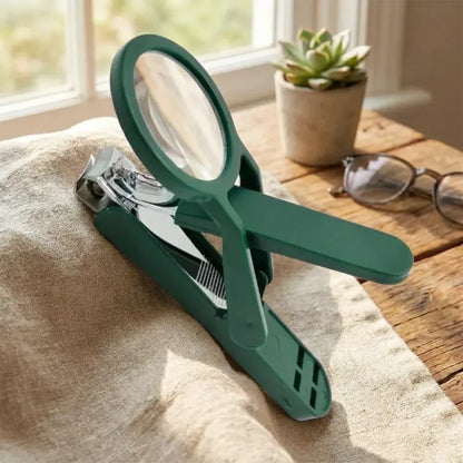 Nail clipper with magnifying glass (pack of 1)