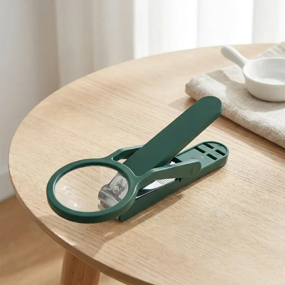 Nail clipper with magnifying glass (pack of 1)