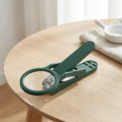 Nail clipper with magnifying glass (pack of 1)