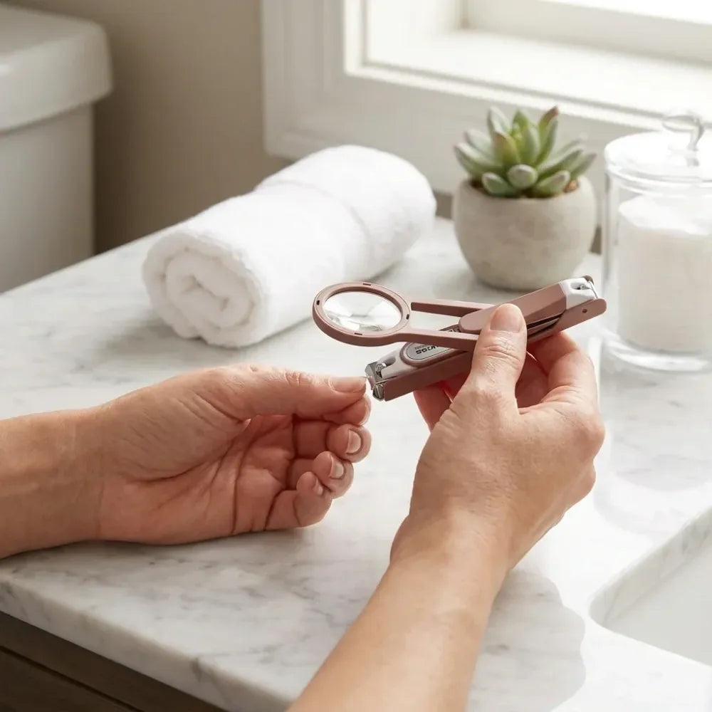 Nail clipper with magnifying glass (pack of 1)