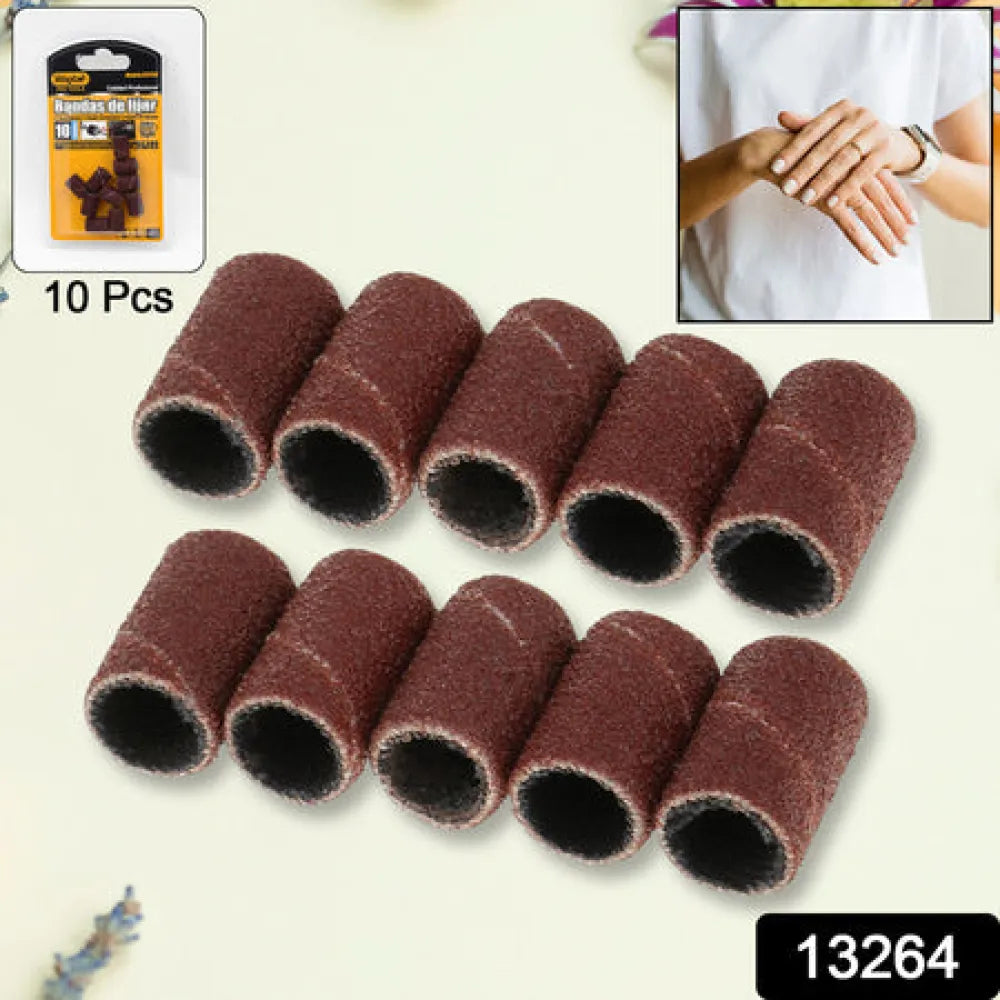 Nail drill sanding band machine replacement bits pedicure tool (10 pcs set) - health care