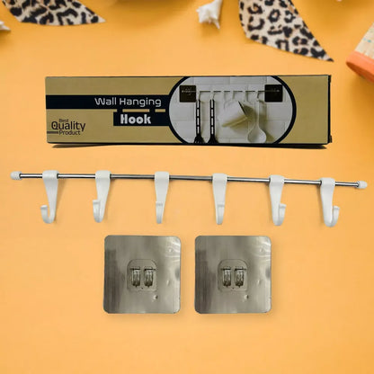 Nail-free utensil hanger rail - home improvement