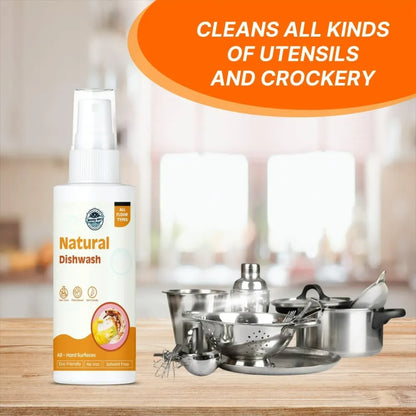 Natural liquid dishwash (pack of 2)