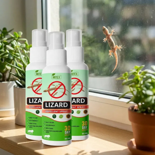 Natural lizard repellent spray