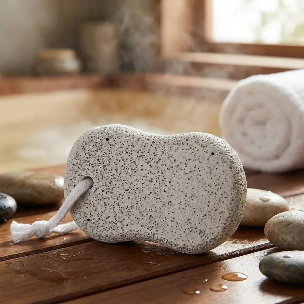 Natural oval pumice foot scrubber - health & beauty