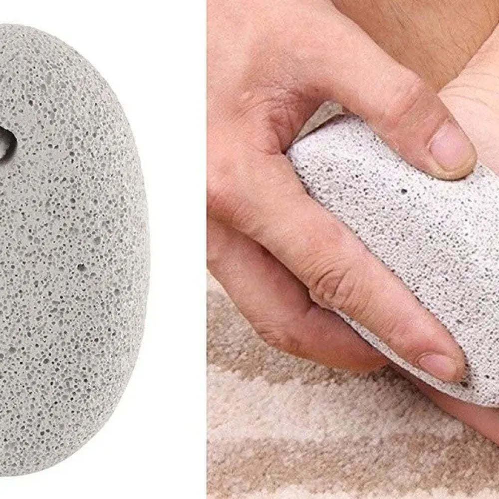 Natural oval pumice foot scrubber - health & beauty