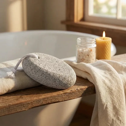Natural oval pumice foot scrubber - health & beauty