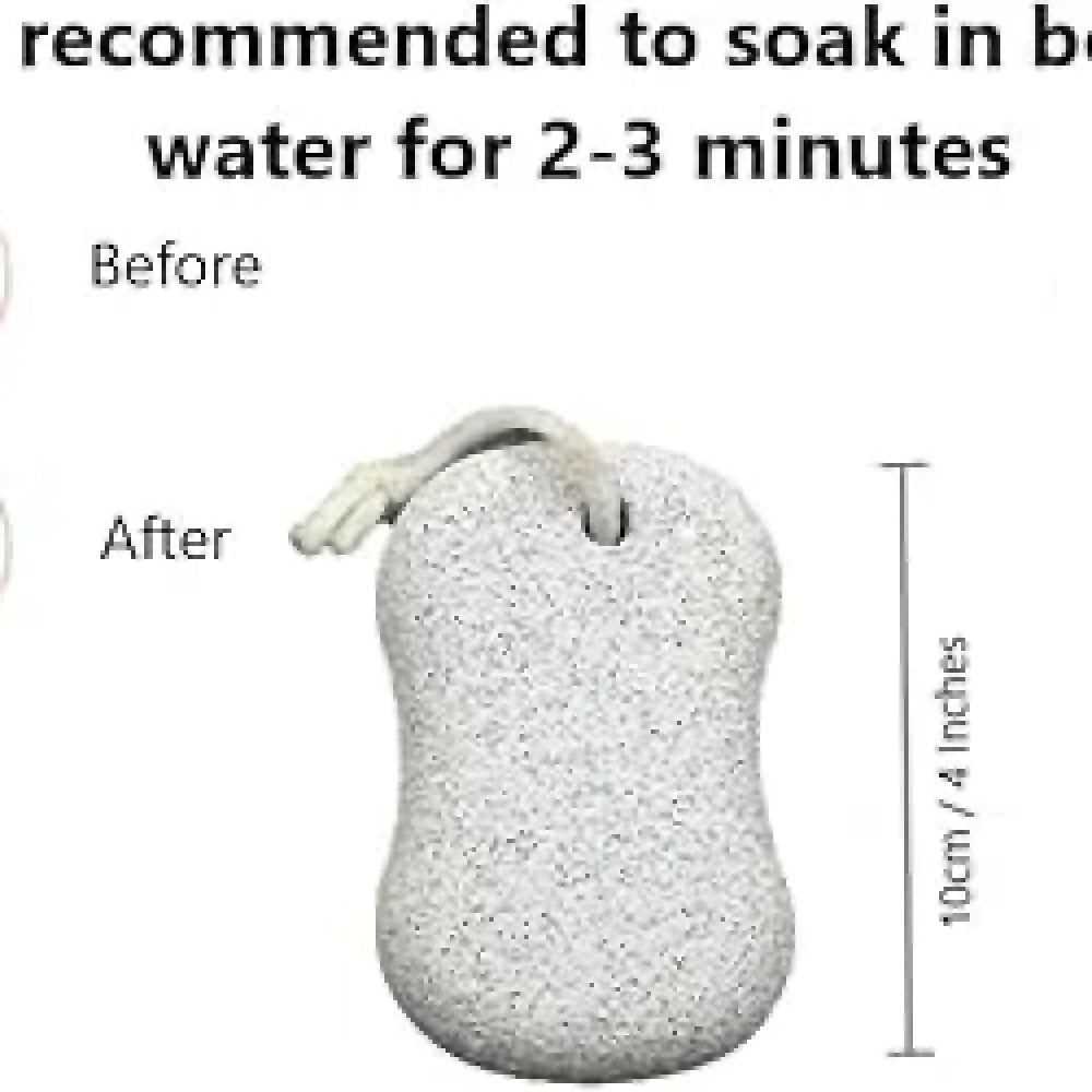 Natural oval pumice foot scrubber - health & beauty