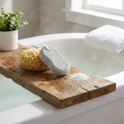 Natural oval pumice foot scrubber - health & beauty