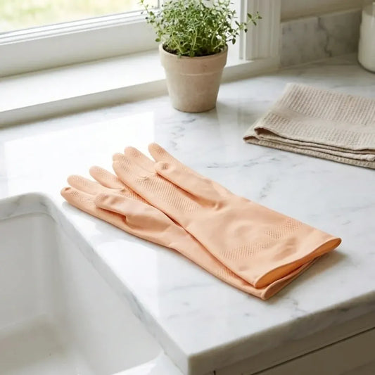 Natural rubber cleaning gloves - home improvement