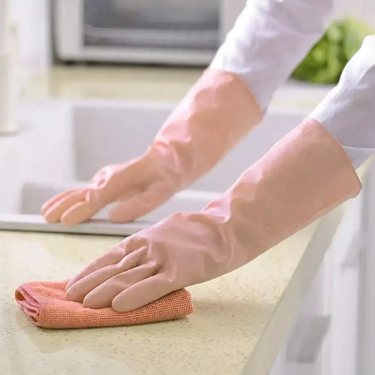 Natural rubber cleaning gloves - home improvement
