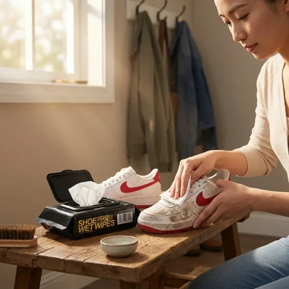 Natural sneaker cleaner wipes
