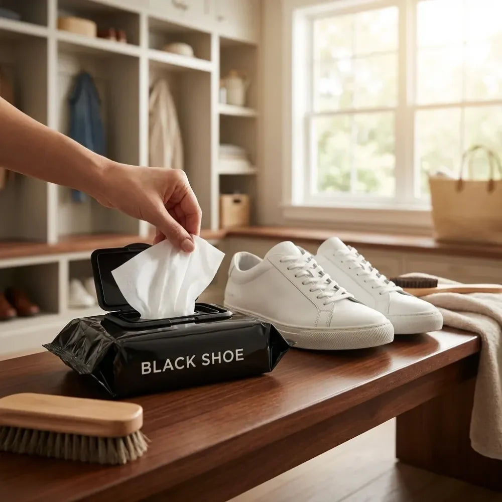 Natural sneaker cleaner wipes