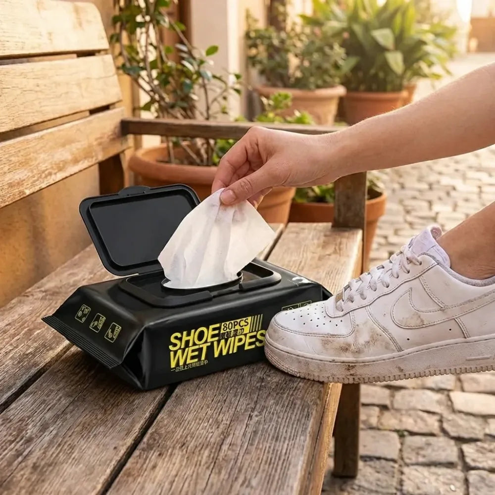 Natural sneaker cleaner wipes