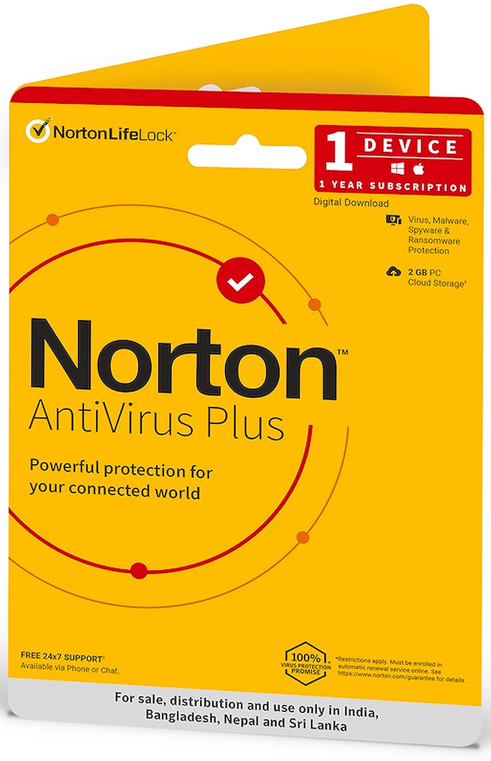 Norton Antivirus Plus 1 User 1 Year