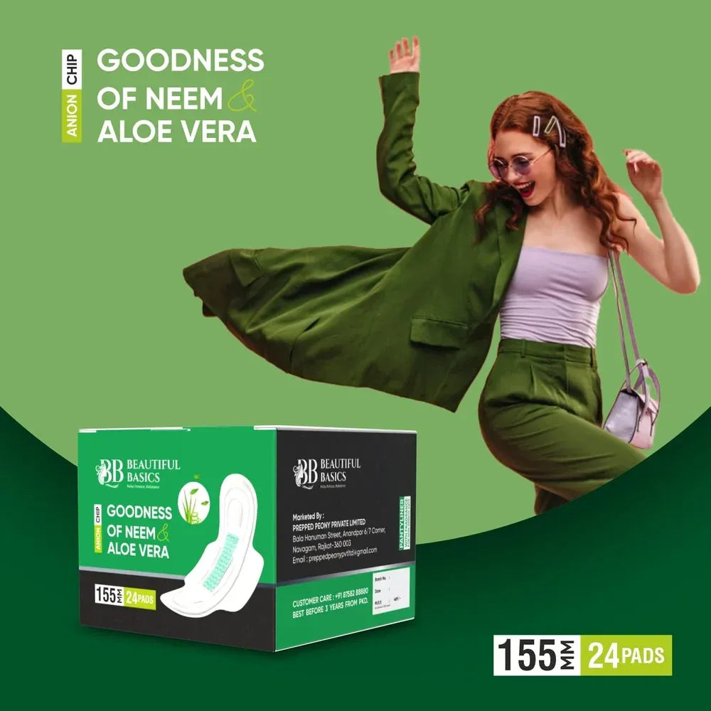 Neem & aloe vera sanitary pads (24 pads) - health care