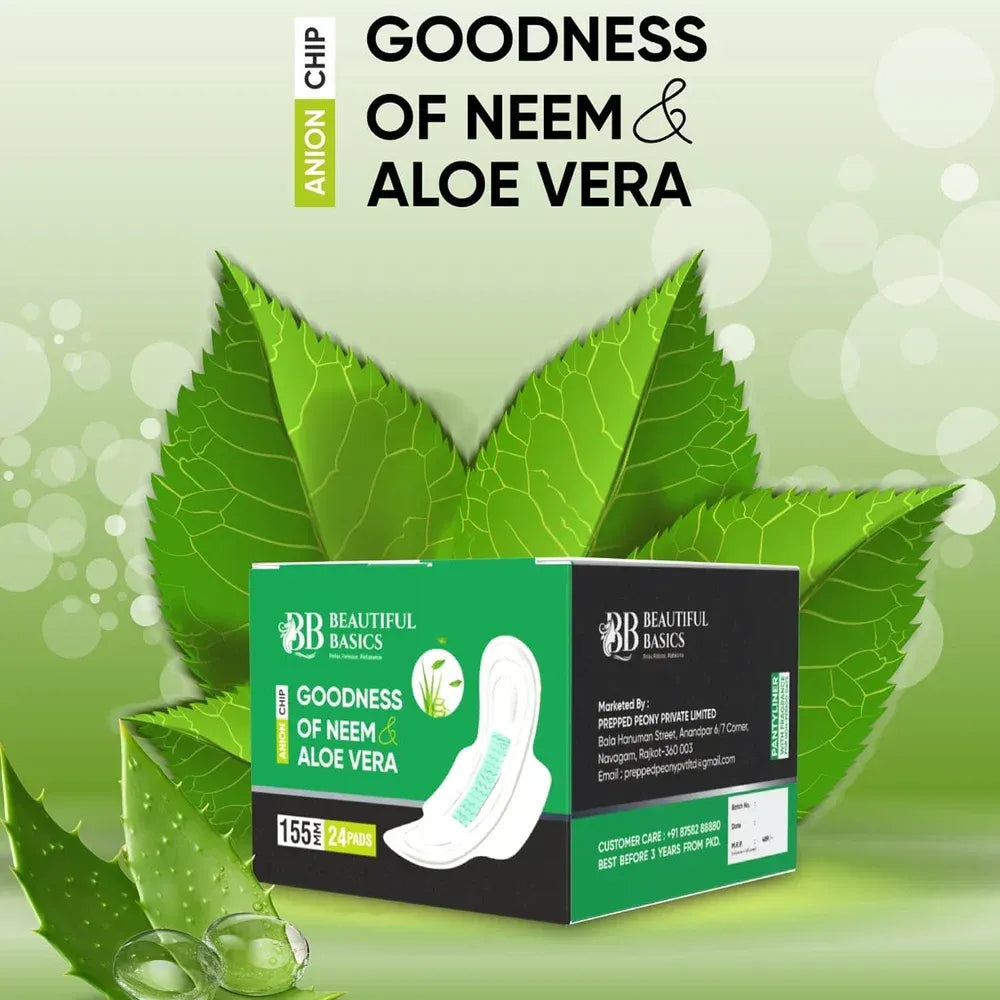 Neem & aloe vera sanitary pads (24 pads) - health care