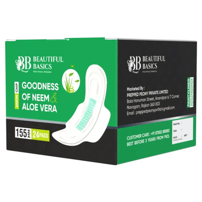 Neem & aloe vera sanitary pads (24 pads) - health care