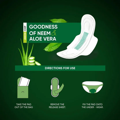 Neem & aloe vera sanitary pads - health care