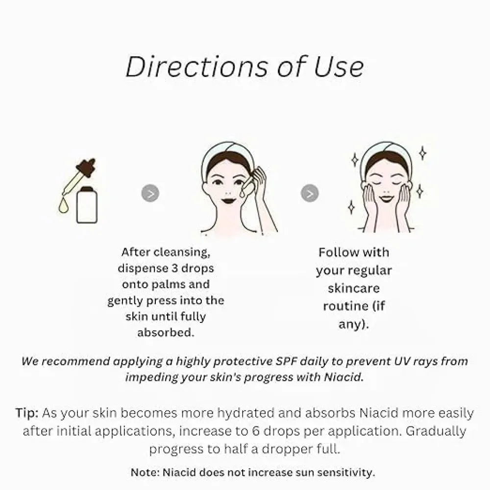 Niacid face serum (pack of 2)