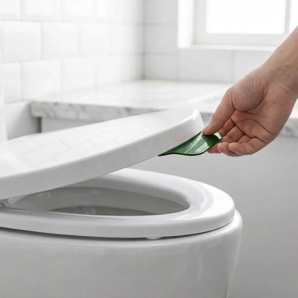 No-touch toilet seat lifters