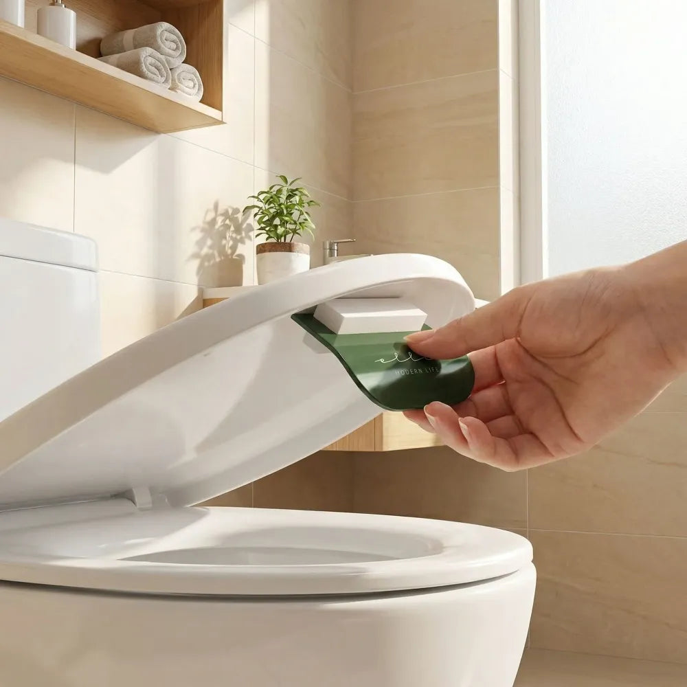 No-touch toilet seat lifters