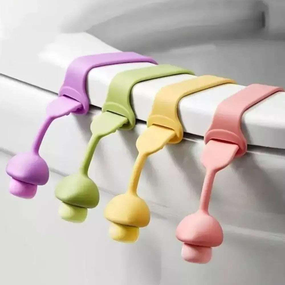 No-touch toilet seat lifters