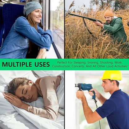 Noise-reducing foam ear plugs - health care