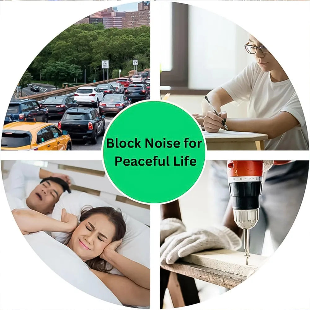 Noise-reducing foam ear plugs - health care