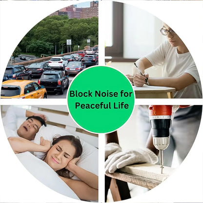 Noise-reducing foam ear plugs - health care