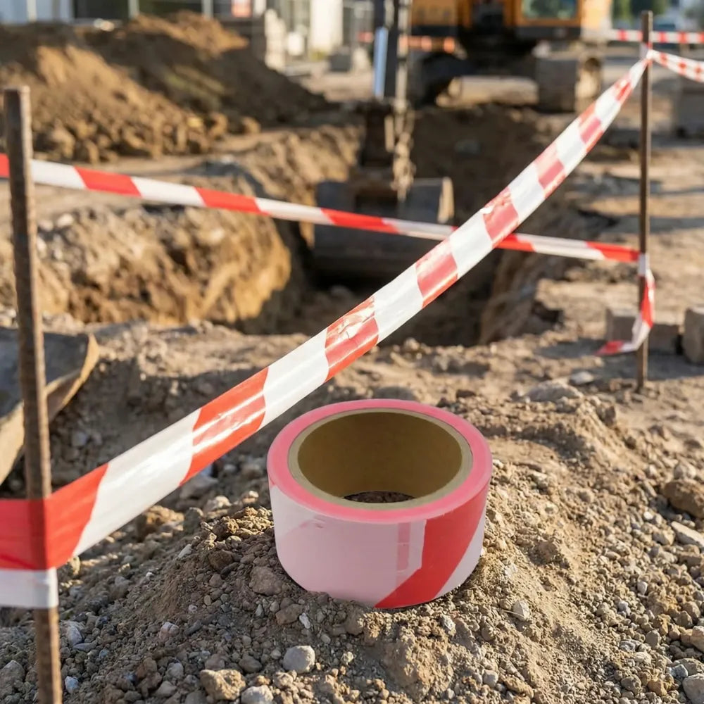 Non-adhesive safety barrier tape - home improvement