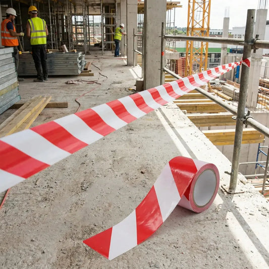 Non-adhesive safety barrier tape - home improvement