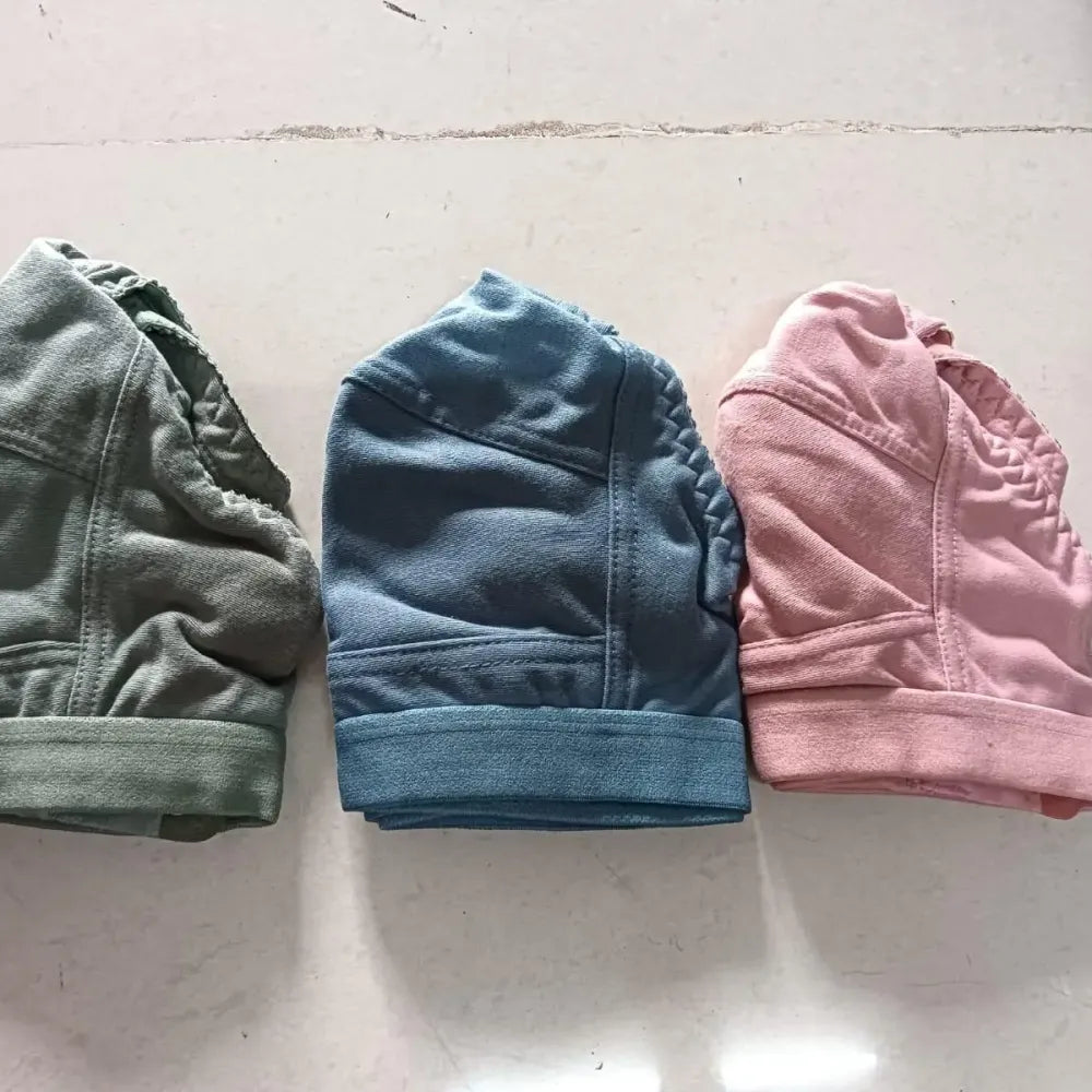 Non-padded cotton bra – pack of 3