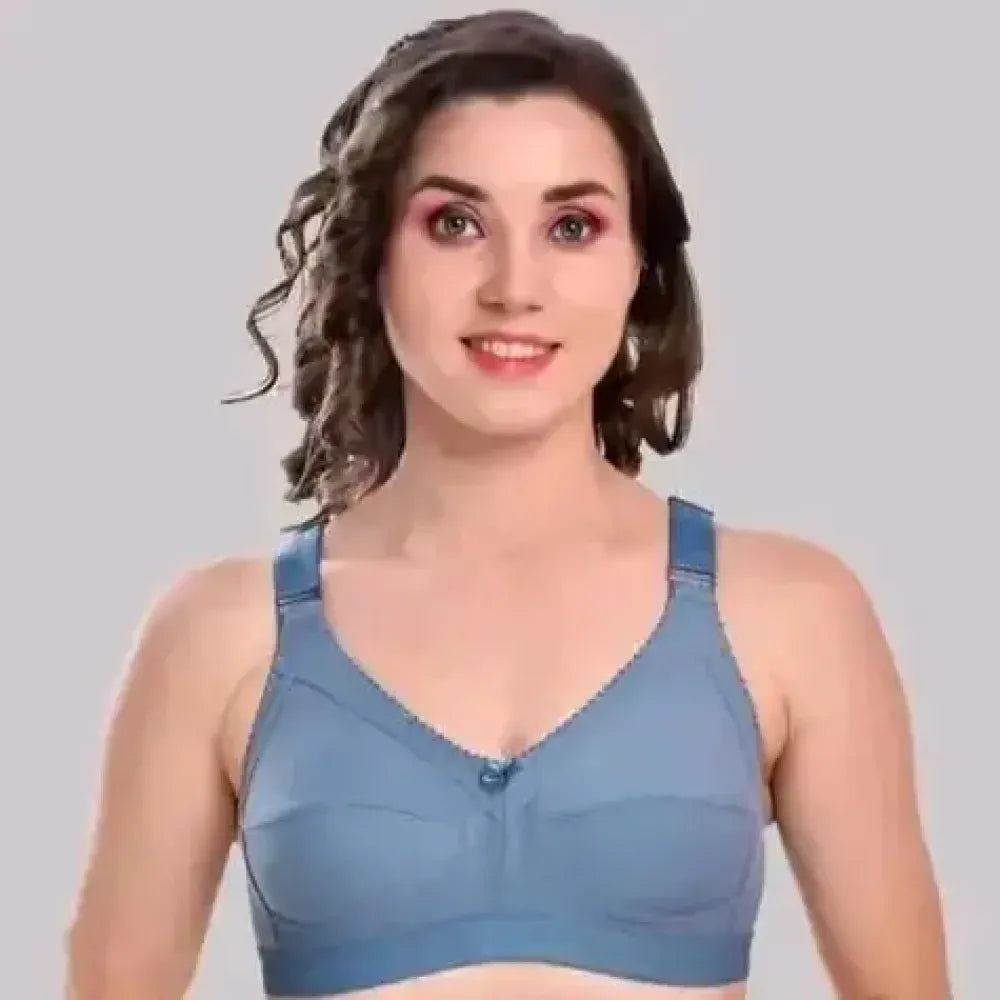 Non-padded cotton bra – pack of 3