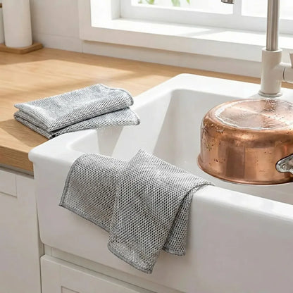 Non-scratch dishwashing wire cloth (pack of 10)